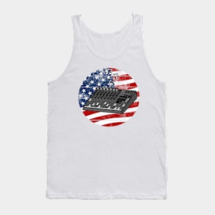 Sound Engineer USA Flag Musician 4th July Tank Top